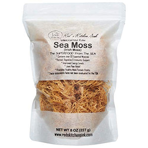 Mousse de mer sauvage/mousse irlandaise – 100 % naturelle, importée de St. Lucie | Dr. Sebi – 226,8 g (226,8 g)